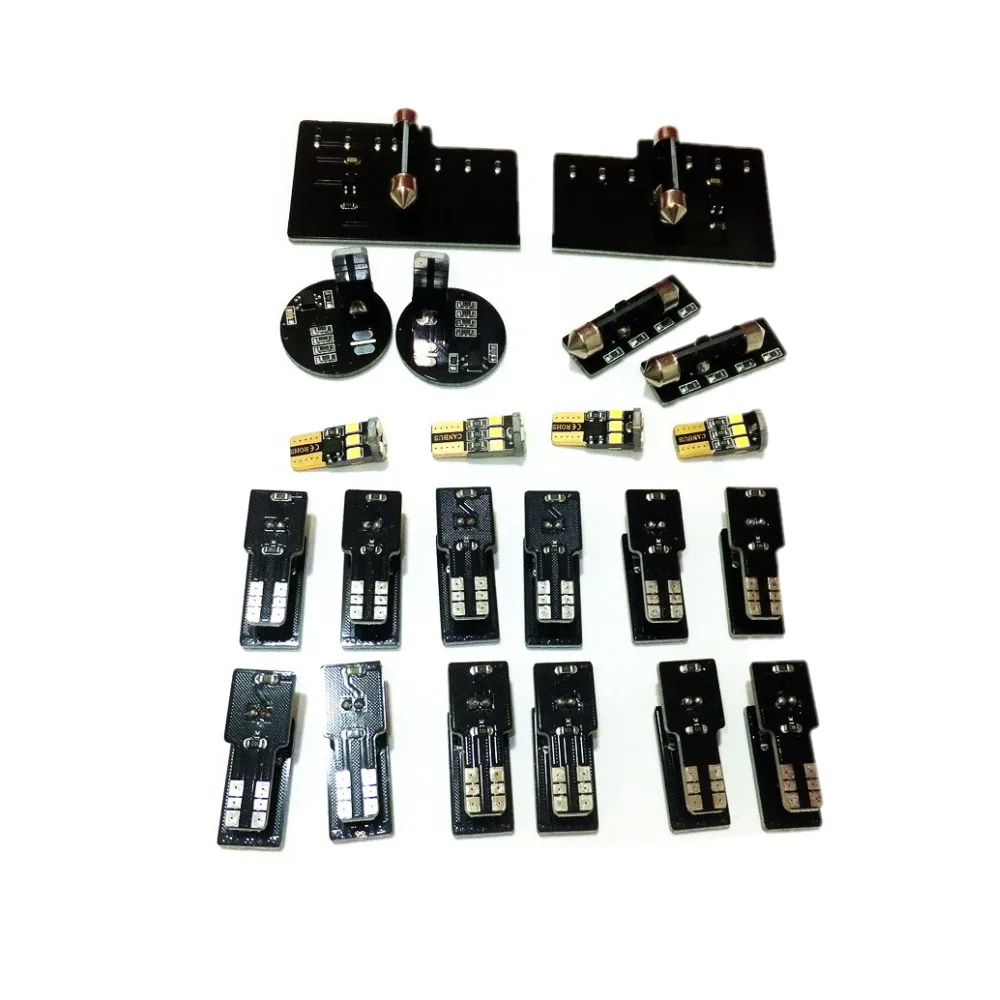 يوليو كينغ 22 قطعة 6000K LED مصابيح للقراءة لأودي Q5، 4 قبة أمامية / 4 خلفية + 2 خلع الملابس + 8 أبواب + 3 صندوق السيارة + 1 صندوق القفازات الخفيفة #5