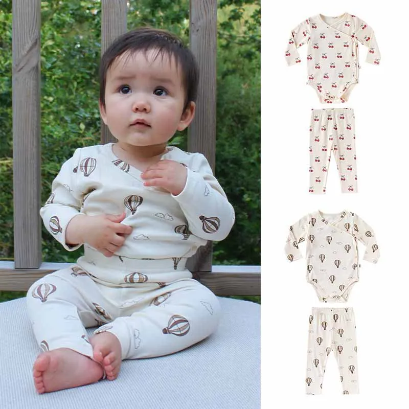 

2026 Spring Toddler Baby Girls Bodysuits Cartoon Newborn Boys Jumpsuits Pure Cotton Kids Little Boys Bodysuits Infant Overalls