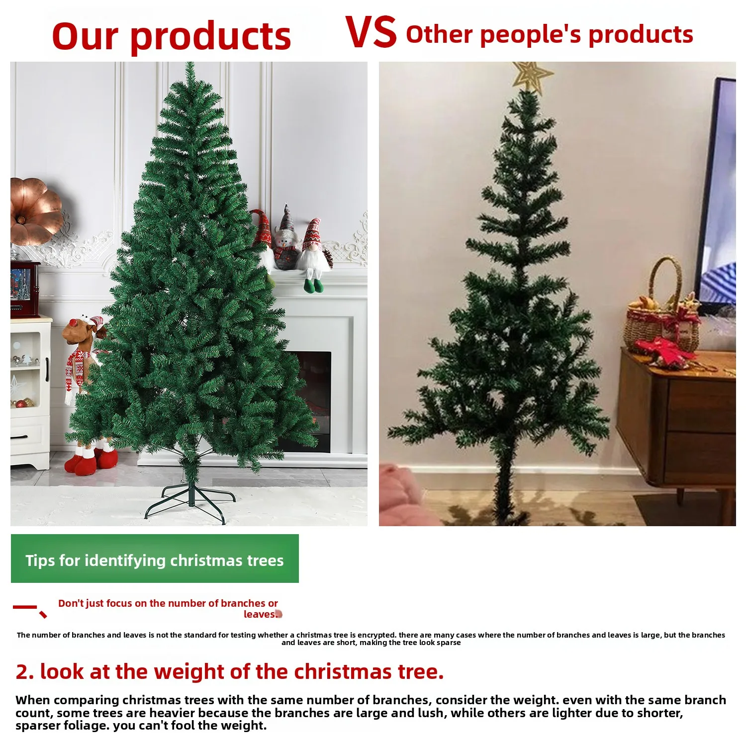 Environmentally friendly Christmas tree simulation shopping mall household 1.8pvc encryption cross-border export Christmas