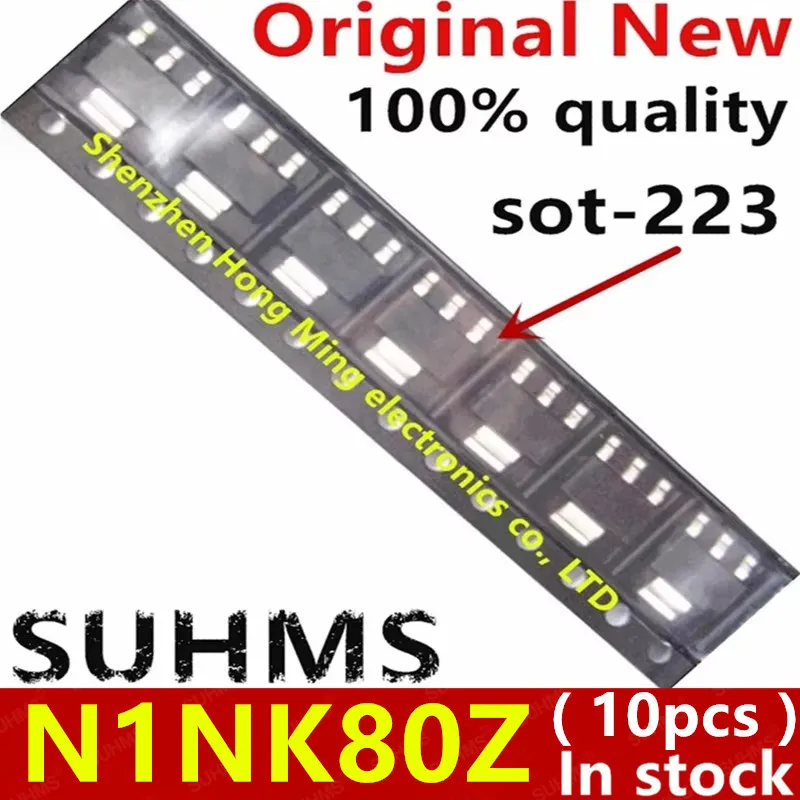 (10piece)100% New STN1NK80Z N1NK80Z sot223