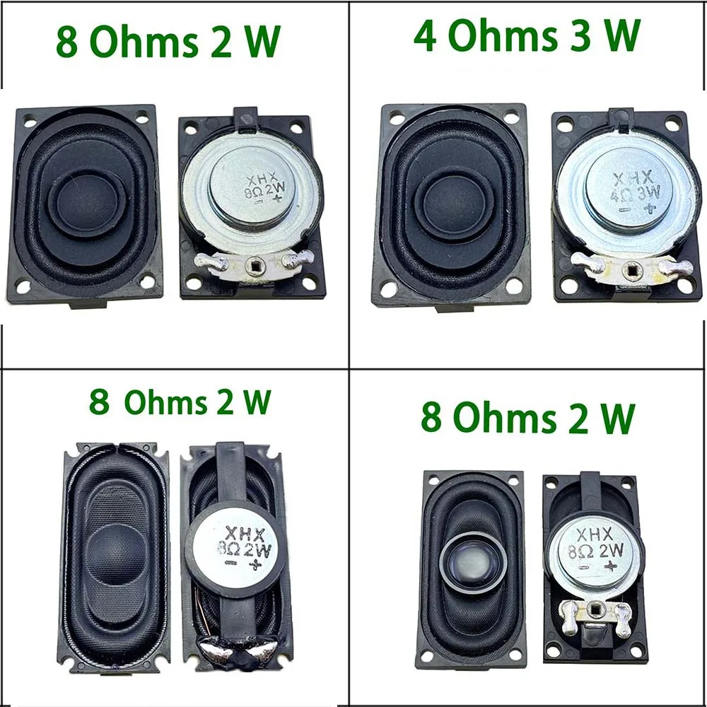 

2-10pcs Notebook Speaker Horn 2W 3W 4R 8R1635 2040 2840 2840 Loud speaker 8 ohm 4 ohm 3Watt 2 Watt 16*35mm 28*40mm 20*40mm