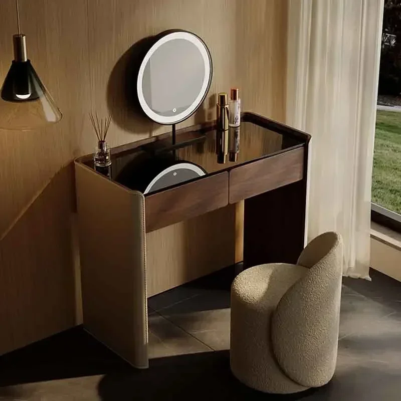 

Storage Nordic Dressing Table Mirror Women Vintage Living Room Dressing Table Drawers Hotel Mueble Tocador Bedroom Furniture