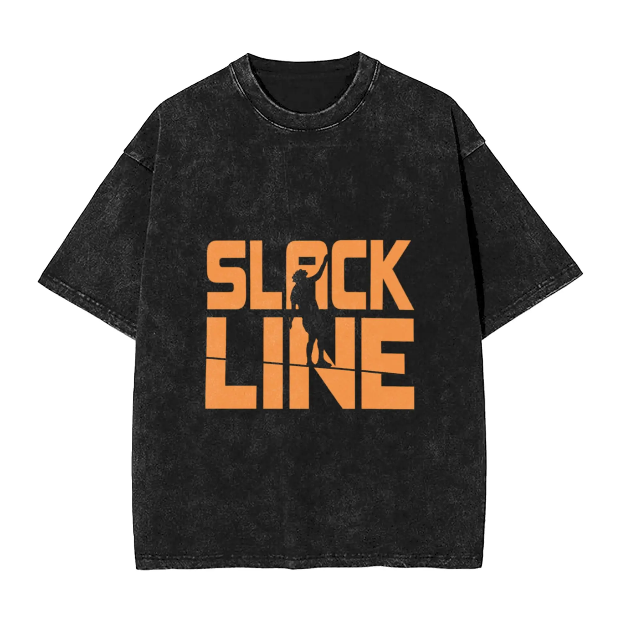Slackline Skalining Slackliner Balance Unique Chic A Vintage Oversized Cotton Unisex T-Shirts
