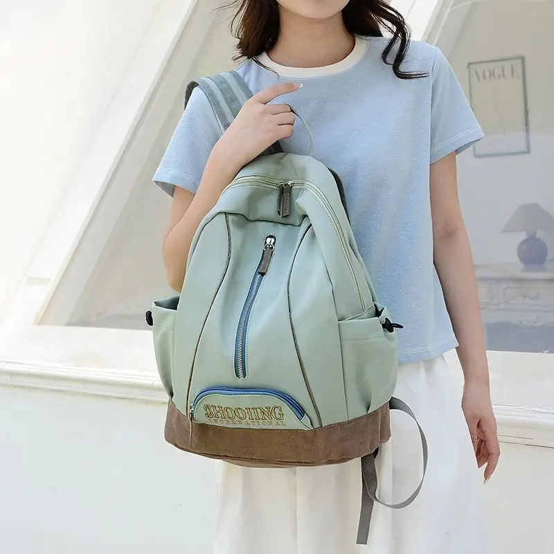 Embroidery 2024 New Style South Korean Blogger The Same Large Capacity College Students Travel Fashion Trend Backpack Everything