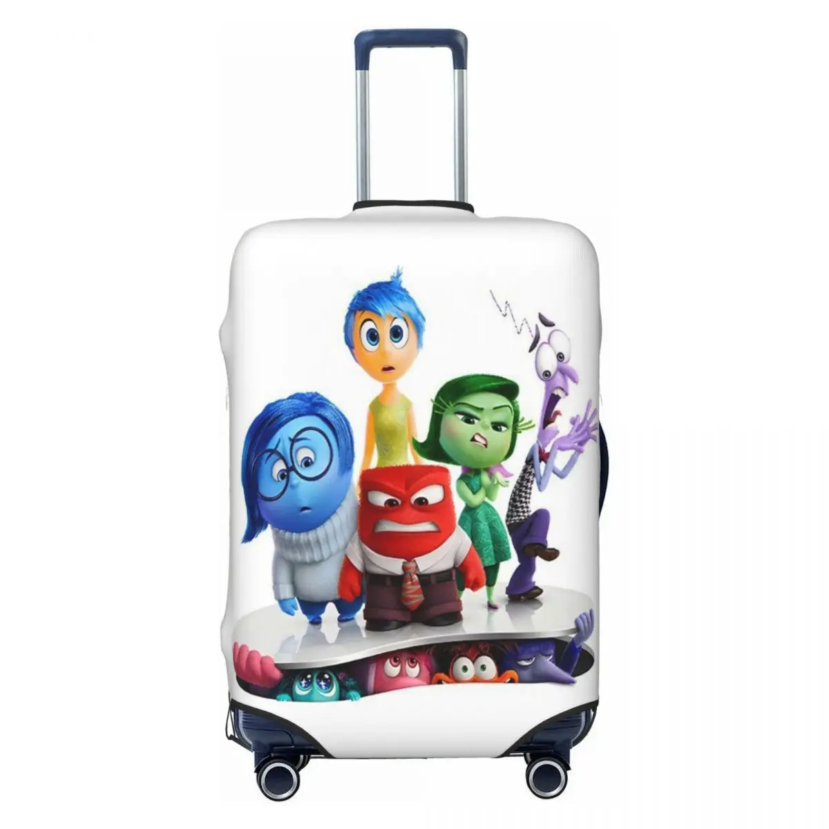 

Custom Inside Out Cartoon Luggage Cover Protector Cute Travel Suitcase Covers for 18-32 Inch