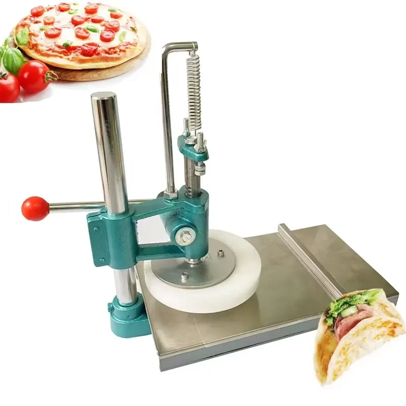 Manual Pizza Dough Press 12cm 16cm 20cm Commercial Roller Machine for Baking Kitchen Tool Stainless Steel Pastry Flattener