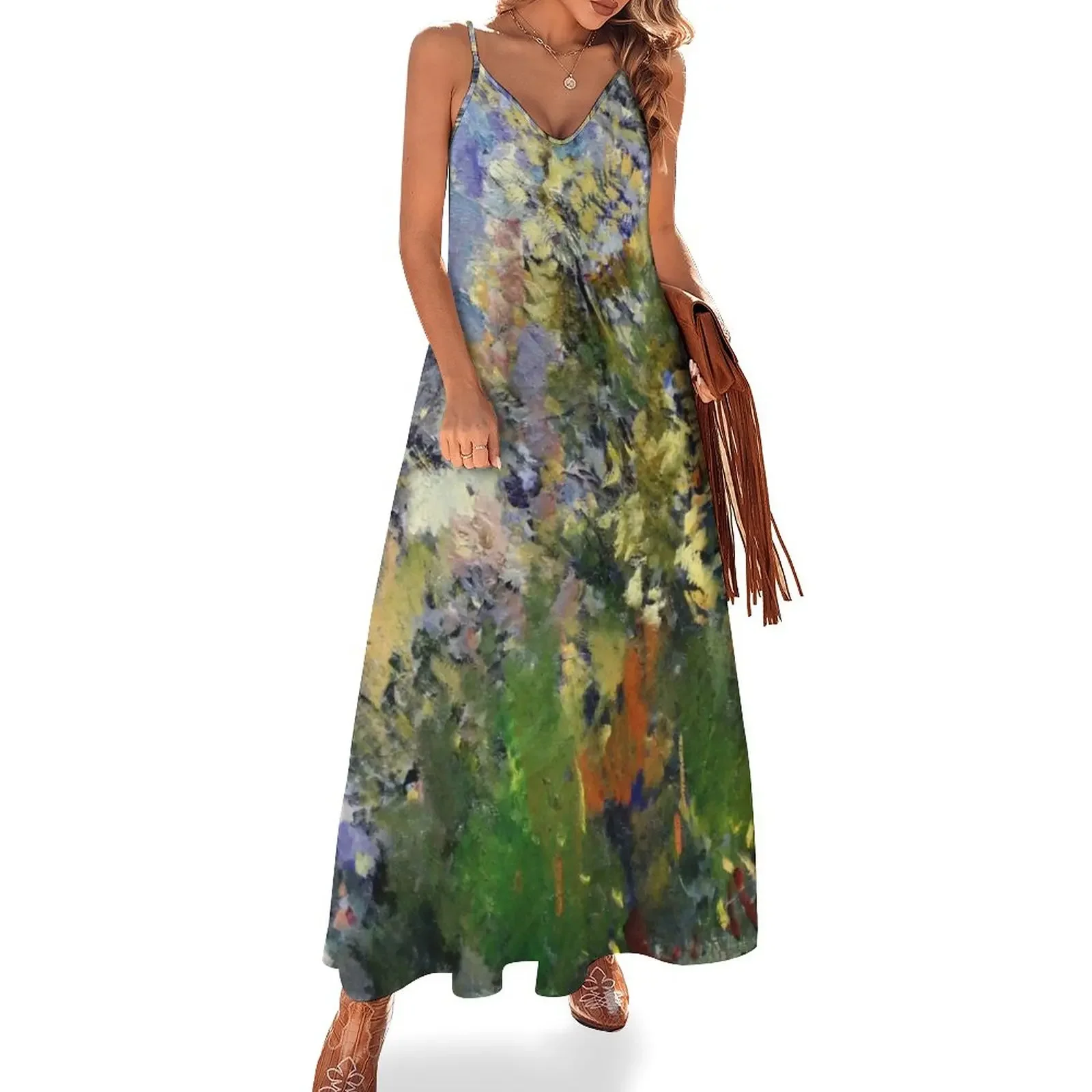 

Konstantin Korovin - Bushes Sleeveless Dress summer women's suit Clothing female Woman's evening dress african dresses for woman