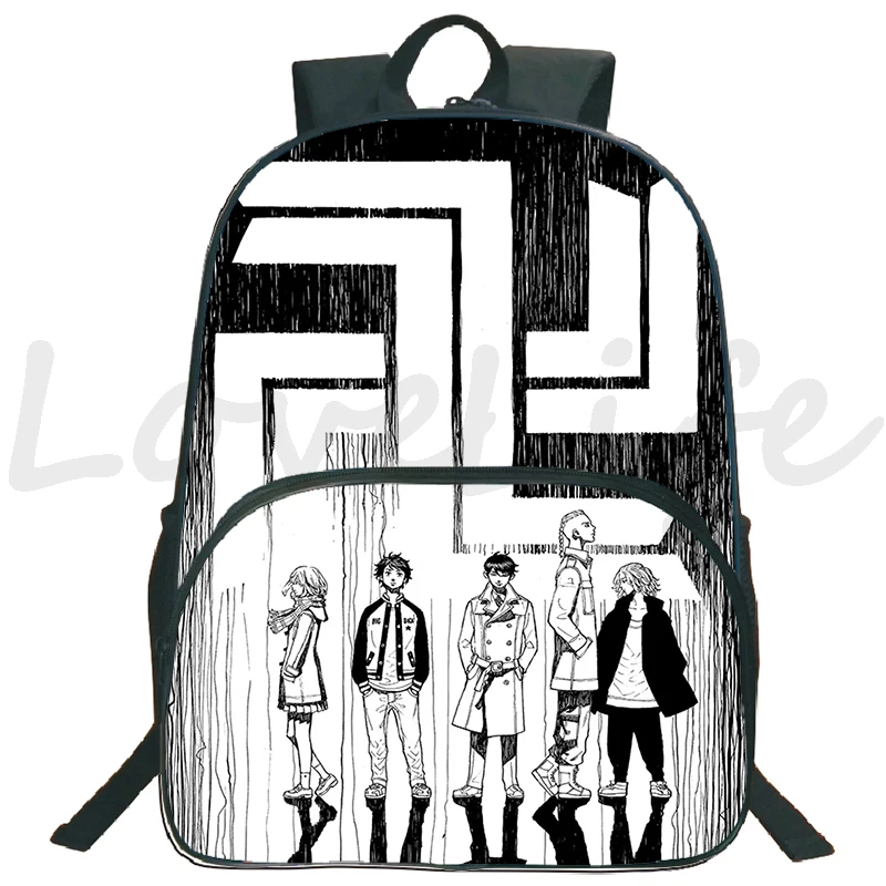 

Anime Tokyo Revengers Mikey Backpack Teenager Boys Girls Cartoon School Bags Student Zip Bookbag Travel Rucksack 16 Inch Mochila