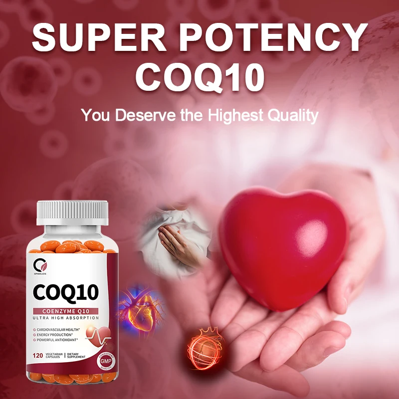 High Absorption Ubiquinol COQ10 Dietary Supplement for Heart Health Support Cellular Energy Production