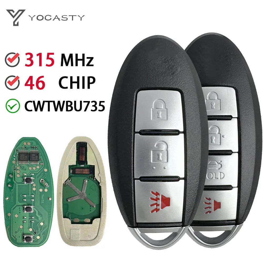 

YOCASTY 285E3-EM30D удаленный ключ от машины для Nissan Tiida Teana Altima Maxima Armada Xtrail Pathfinder Rogue Versa Juke CWTWBU735