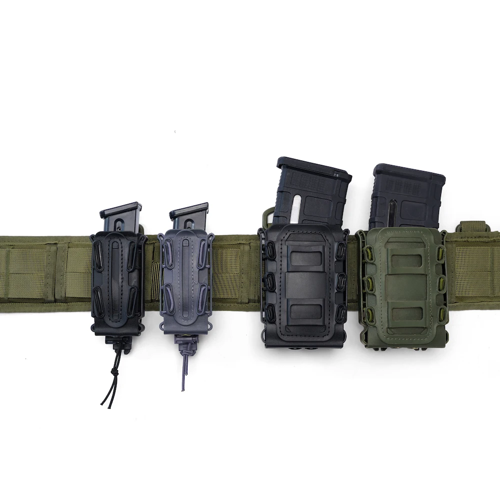 

Тактический подсумок Molle для магазинов AR15 и Scorpion (5.56/9 мм) - быстросъемный, регулируемый чехол-кобура из TPR