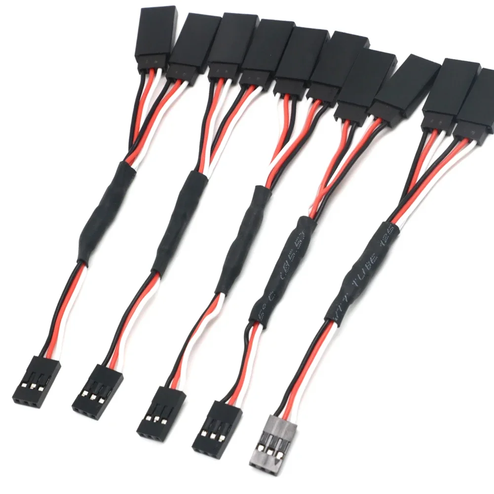 5PCS 100/150/200/300/500mm RC Servo Y Extension Cord Cable Lead Wire For RC Servo JR Futaba RC Airplane Helicopter Car DIY