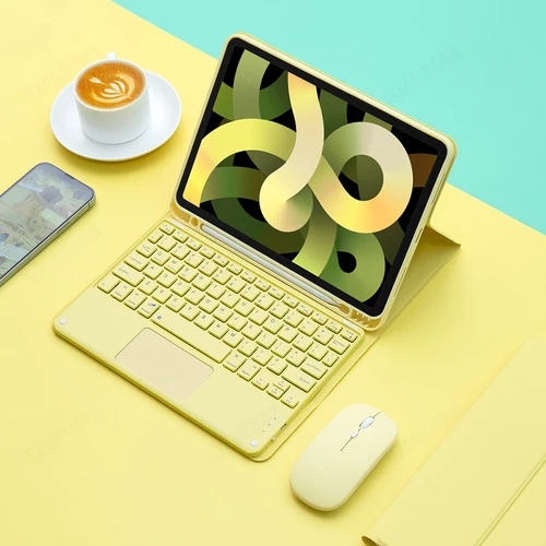 Teclado mágico ratón inalámbrico para iPad Pro 11 funda 2025 M4 M3 Air 5 10,2 9 a 11 a generación A16 funda Mini A17 Pro teclado bluetooth