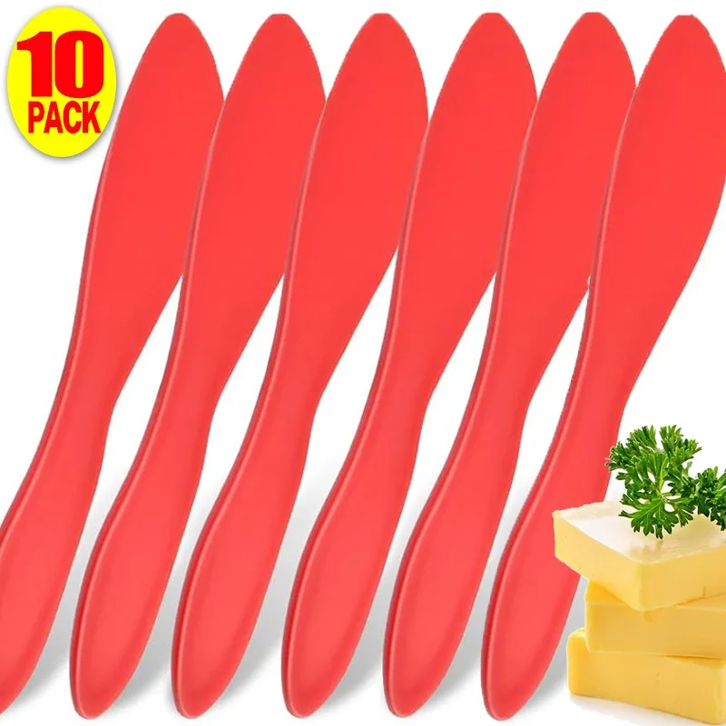 Kitchen Plastic Cream Scraper Butter Cake Spatula Stir Scraper Brush Dessert Knife Cream Bread Jam Wipe Tools Kitchen Gadgets