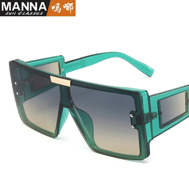 2021 new trend one-piece large frame sunglasses with widened legs and modern sunglasses for women