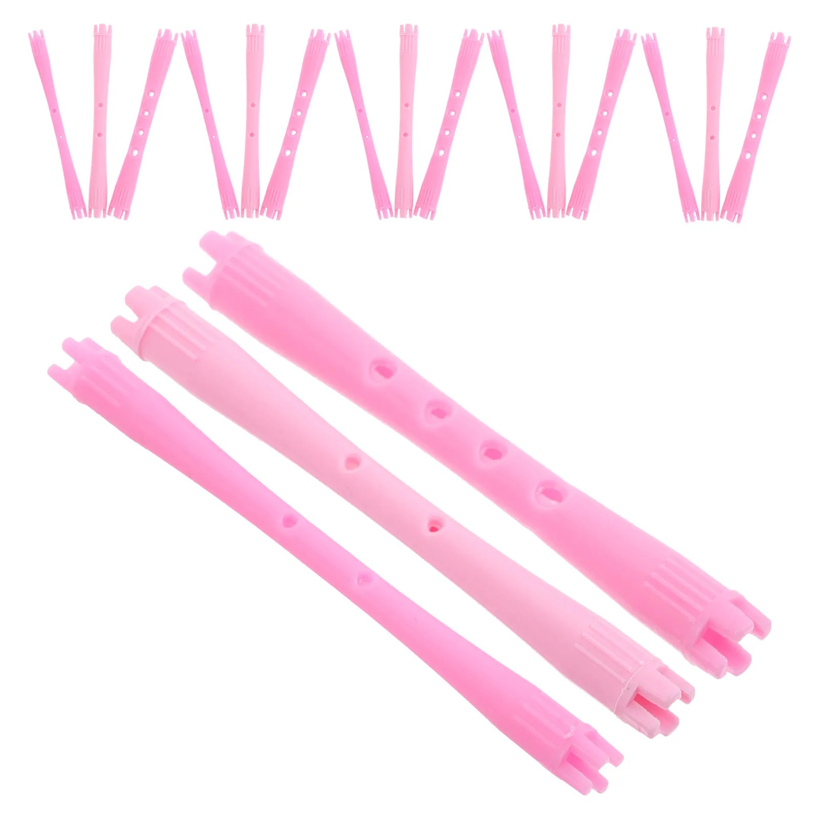 90Pcs Portable Heatless Curl Rod Small Perm Rods Curling Short Hair Versatile Diameters Water Wave Design Lightweight