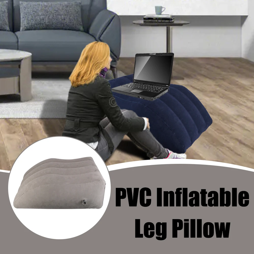 

Portable Lightweight Inflatable Leg Pillow Wedge Pillow PVC Knee Cushion Foot Pillow Elevation Leg Pillows