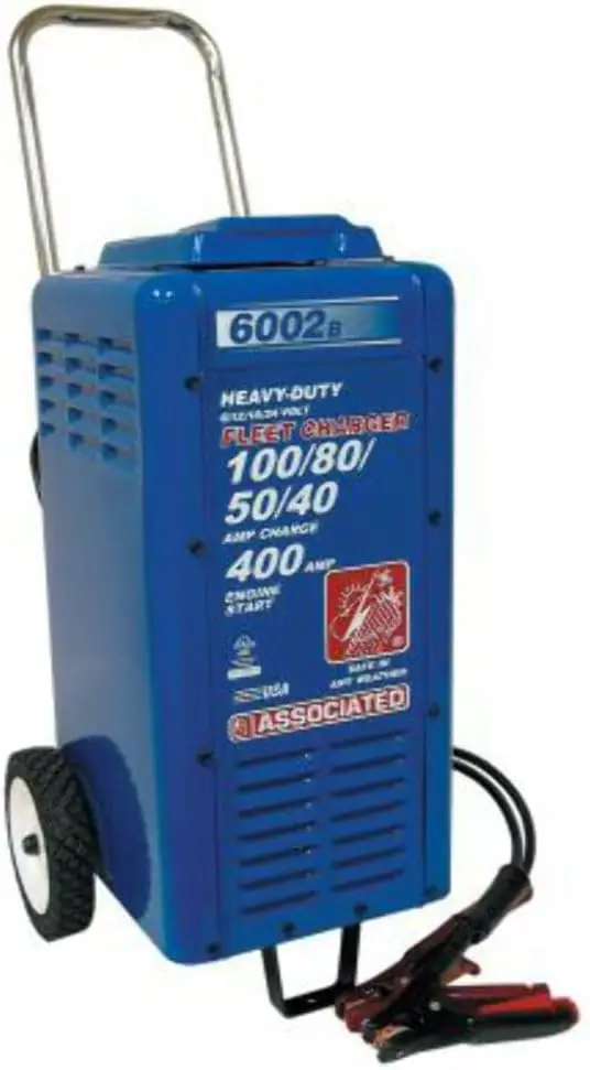 

Associated Equipments 6002B 6/12/18/24V 100/80/50/40 Amp 400 Amp Cranking Assist with Wheels