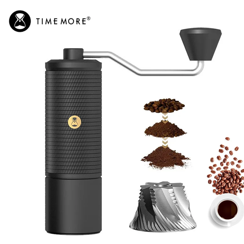

TIMEMORE Chestnut C5/C5ESP Manual Coffee Grinder Portable Hand Espresso Grinder with Foldable Handle Stainless Steel Cone Burr