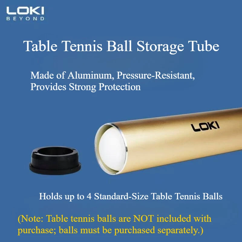 LOKI Metal Table Tennis Rubber Roller Ball Container Professional Ping Pong Rubber Rolling Stick Racket Rubber Accessories view 3