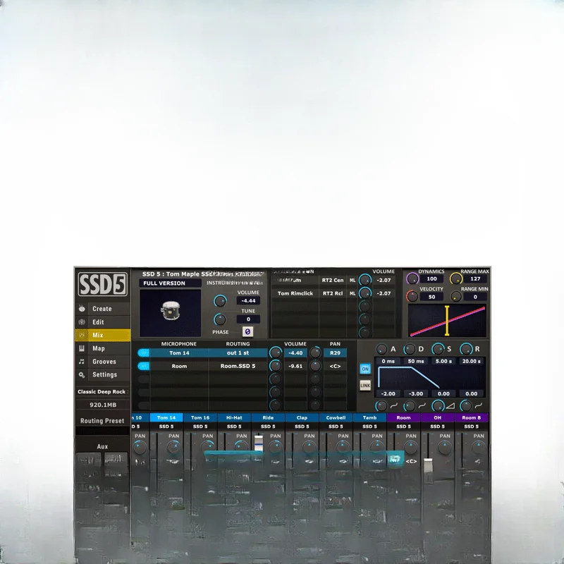 Steven Slate SSD5.5 Trigger2 Terry Date Extension, Slate Drum Tone Plugin