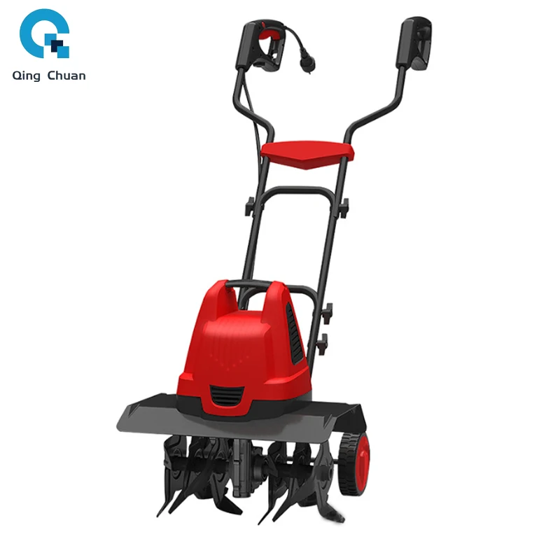 1500W Mini Micro-Tiller Electric Scarifier Soil Tiller Strong Power And High Efficiency Garden Soil Tillage And Looser