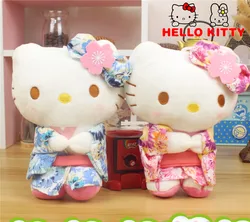 Hello Kitty Plush Toy Cute Japanese Kimono Dress Up KT Cat Toy Wedding Hand Princess Room Home Decoration for A New Term Gift