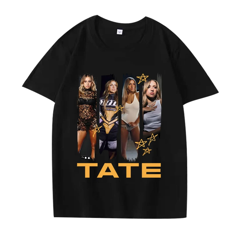 

TATE McRae Posters So Close To What T Shirt 2025 men women Oversized 100% Cotton Hot sale short sleeve Summer print Unisex tops