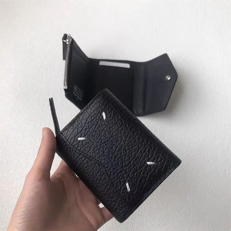 M Unisex Four-corner stitching simple commuter coin purse card holder