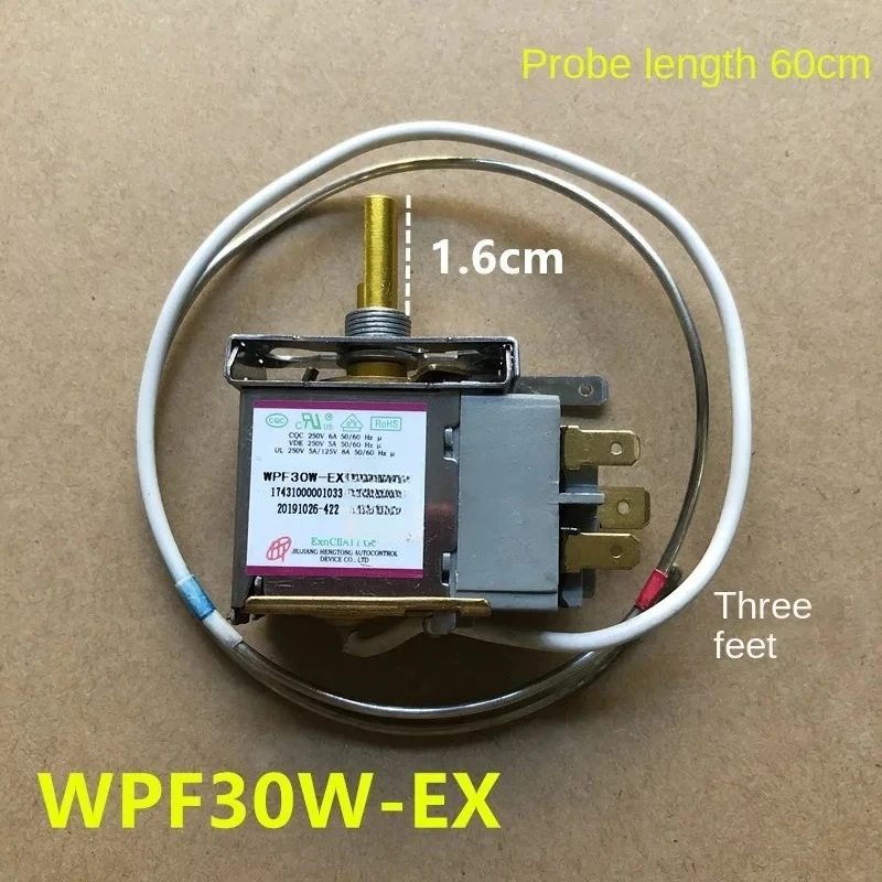 For Refrigerator WPF30W-EX Thermostat Center Mount Three-Pin Freezer Temperature Control Thermostat Switch  1pcs