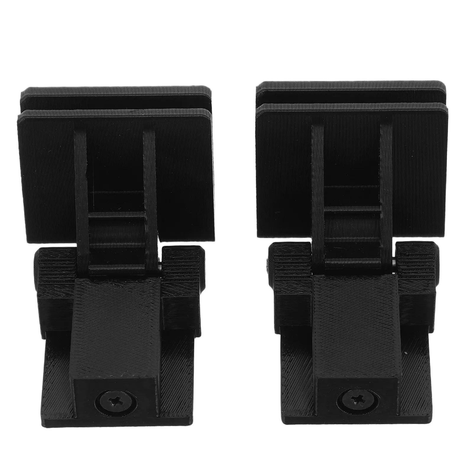 2Pcs Turntable Dust Cover Hinges Replacement Plastic Bromide Lid Holder Stable Opening Repair Part for Record Player