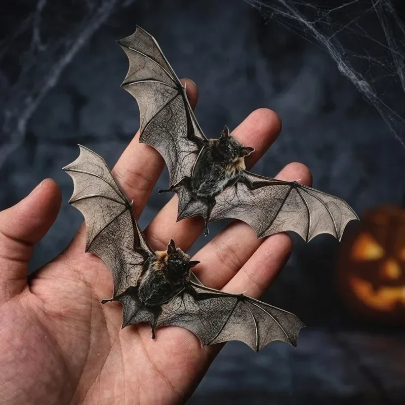 12/36er-Pack 3D-Wandsticker mit fliegenden Fledermäusen, realistische PVC-Halloween-Dekorationen, gruselige Fledermäuse für Fenster, Türen, Zuhause, Partys, gruselige Dekoartikel – Detail 4