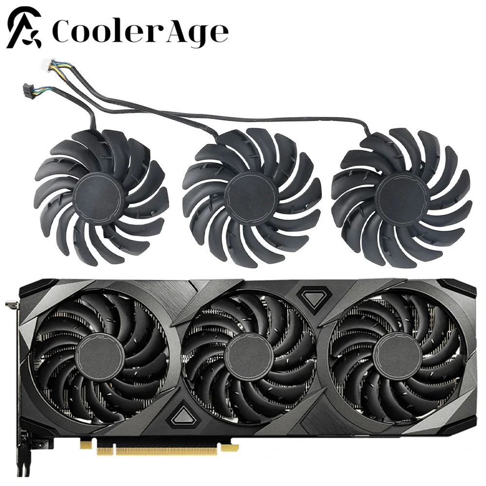 Video Card Fan Replacement for MSI GeForce RTX 3070 3080 3090 VENTUS 3X OC 85MM PLD09210B12HH RTX3070 RTX3080 RTX3090 GPU Fan