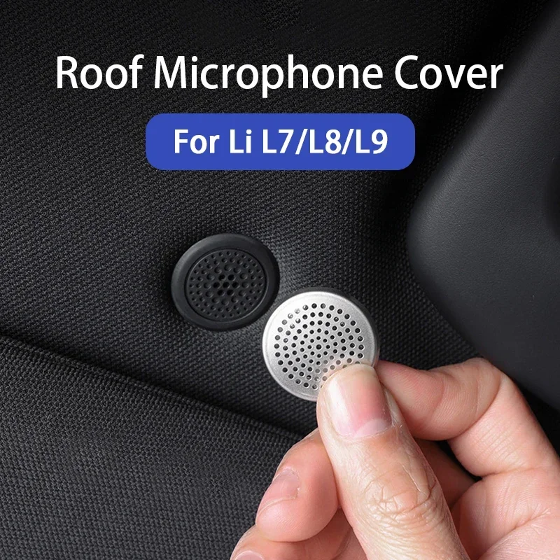 For Leading Ideal LiXiang L7 L8 L9 Car Roof Microphone Speaker Cover Protection Cover Interior Accessories 6 Pcs Fit Li L7 L8 L9