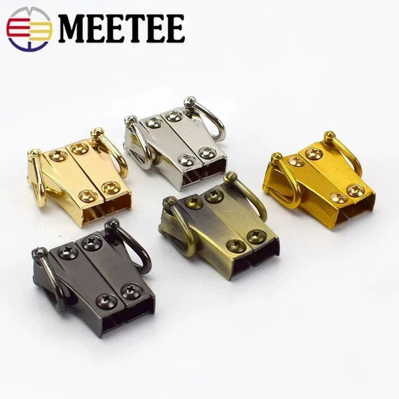 

2Pairs(4Pcs) Meetee 30mm Metal Ear Shoulder Hang Buckle Fashion Handbag Side Clip Bag Chain Connector Clasp Snap Hooks Accessory