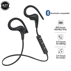 Wireless Bluetooth-Compatible Sports Headset Running Stereo Music earphones Universal Mini Ear-Hanging Ear-Hooks Headphones HIFI