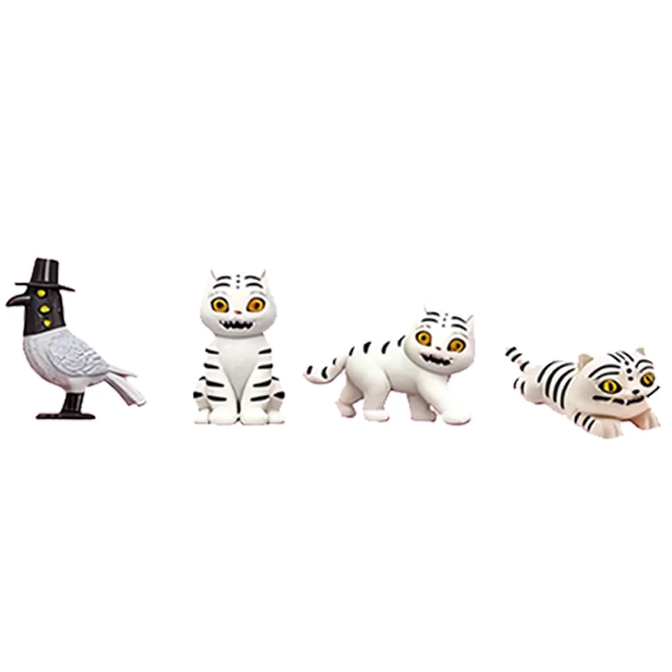 Conjunto de brinquedos de figura anim de caçadores de demônios kpop, 9 peças, colecionáveis, derpy tigre rumi mira zoey, bonecas buceta para presente de fãs