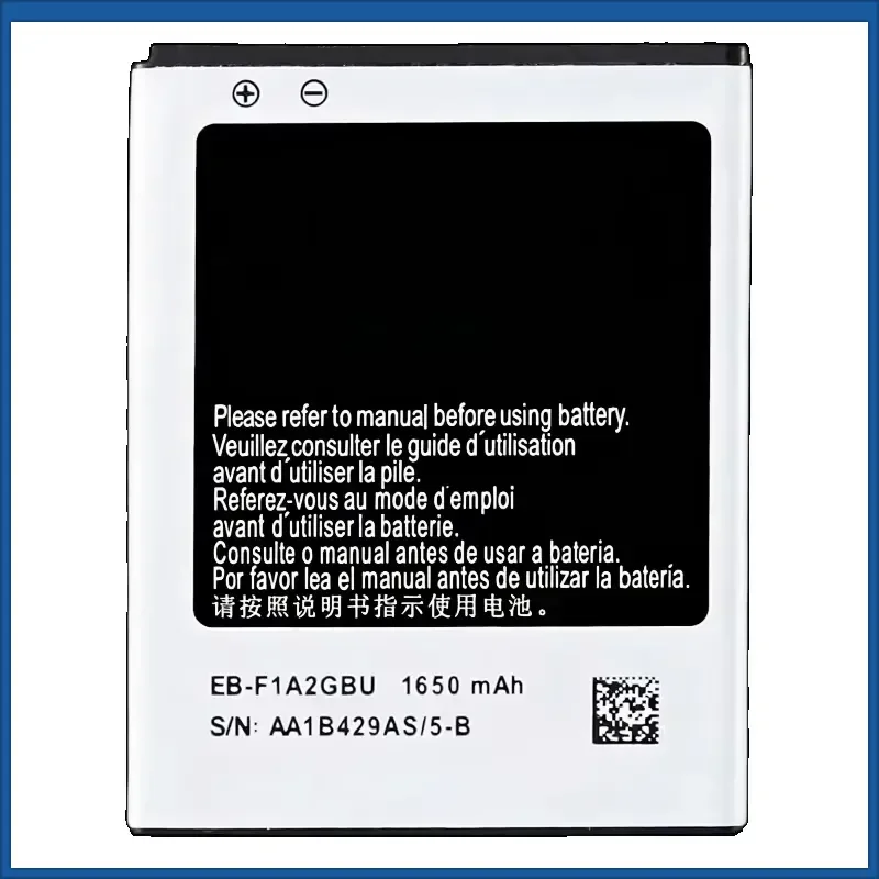 EB-F1A2GBU 1650mAh 3.7v 6.11wh Battery for Samsung Galaxy I9100 S II/GT-I9100G/I9050 Phone Battery+ Free Tools