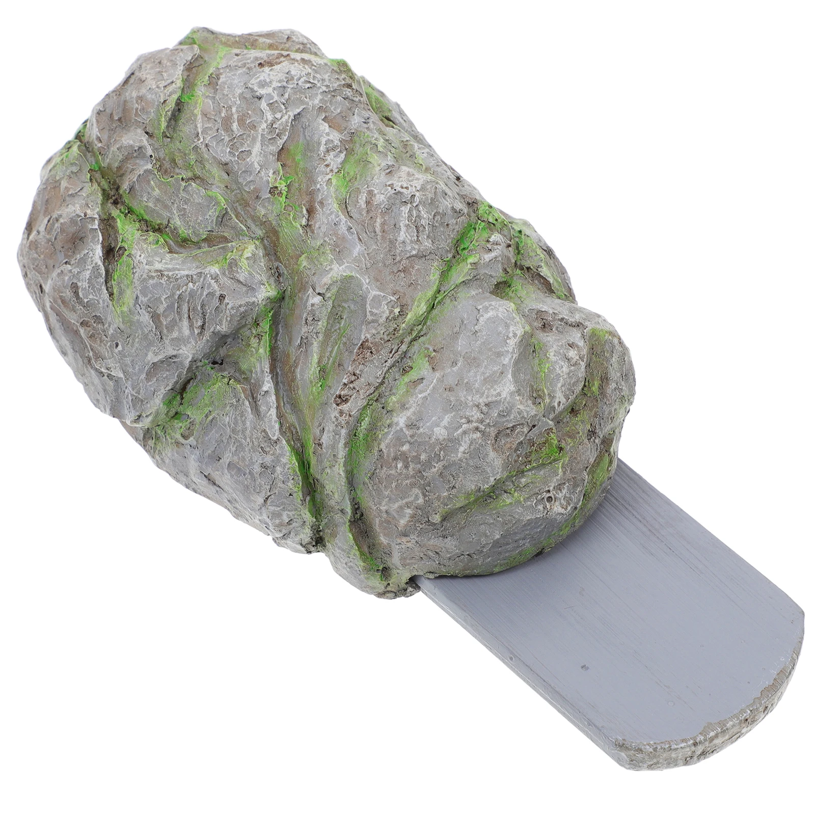 

Decorative Stone Hider Realistic Resin Rock for Outdoor Garden Hidden Keys Storage Box Dark Hiders Outside Grey