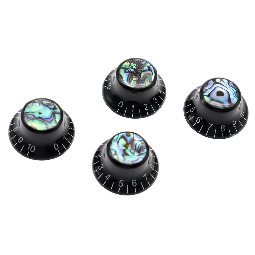 3 Stück/4 Stück Gitarrenknöpfe Abalone Top Bell Top Hat Speed Volume Tone Knob für LP ST Gitarre – Detail 3