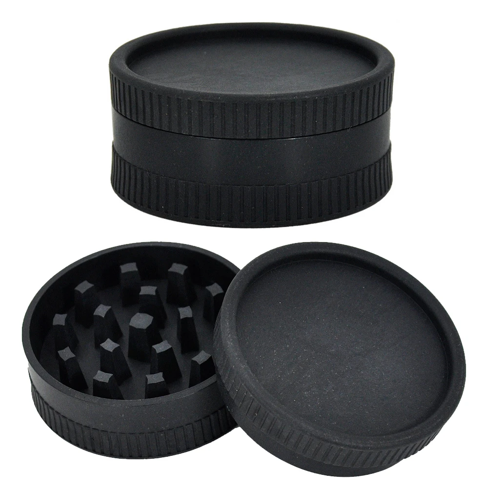 R&R 2 Layers 55MM Manual Plastic Herb Grinder Degradable Material Herbal Crusher Dry Herb Grinders for Smoking Accessories