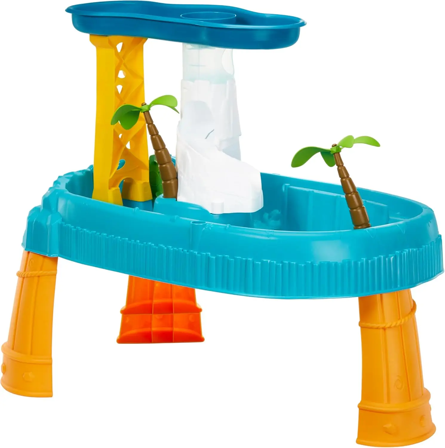 

Outdoor Waterfall Island Activity Playset with Accessories for Kids Ages 2-5