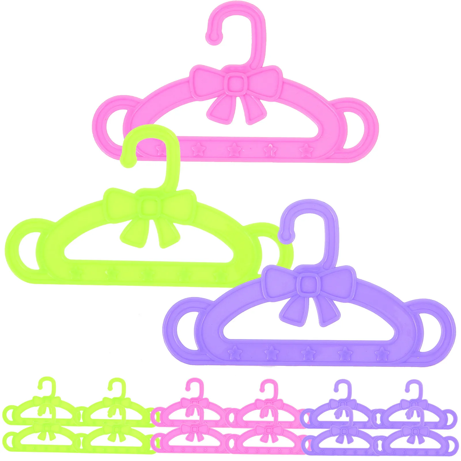

15Pcs Baby Clothes Hangers Premium Plastic 18Inch for Organizing Kids Room Display Storage Holder Ideal Gift for Girls Birthday