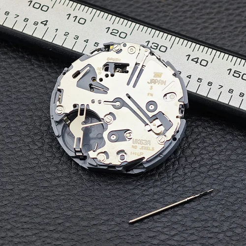 Imagen 2 del producto Movimiento de cuarzo VK63A VK63, fecha a las 3 en punto, cronógrafo, movimiento de reloj con batería para reloj de cuarzo VK SERIES VK63A VK63