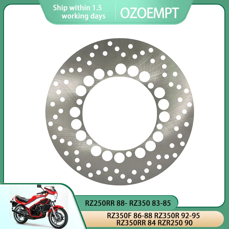 

OZOEMPT Motorcycle Rear brake disc/plate Apply to RZ250RR 88- RZ350 83-85 RZ350F 86-88 RZ350R 92-95 RZ350RR 84 RZR250 90