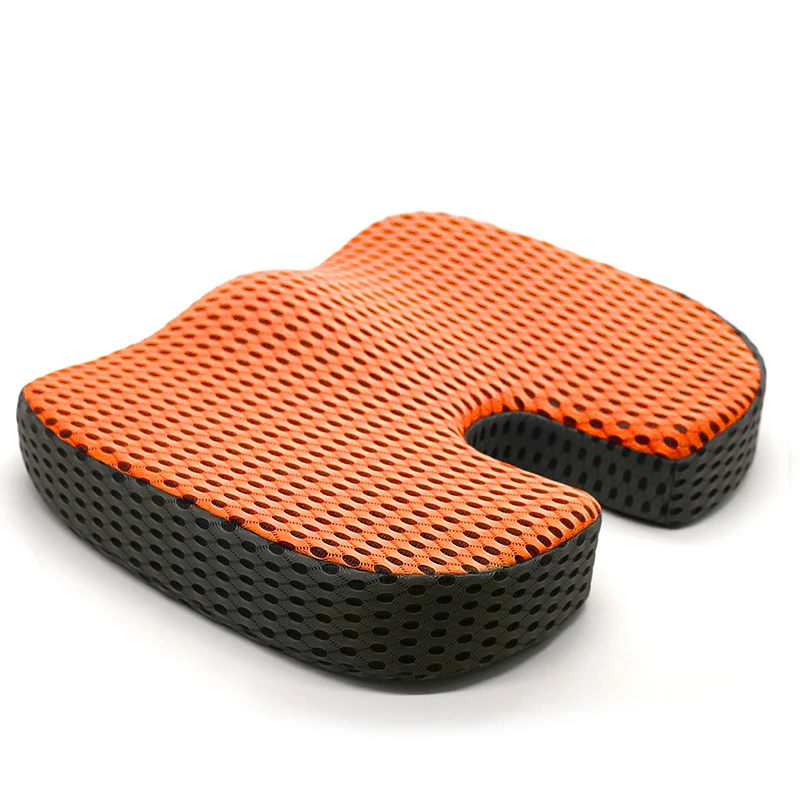 Ergonomic Design Features Tailbone High Comfort Memory Foam Seat Cushion Knitted Home Cushion With 4D Mesh Cover 100% Polyester