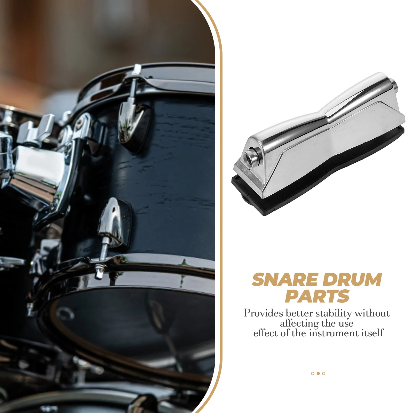 

Aluminum Alloy Drum Lug Accessories Double End Mount Replacement Snare Drum Parts Hardware Portable Design Stability