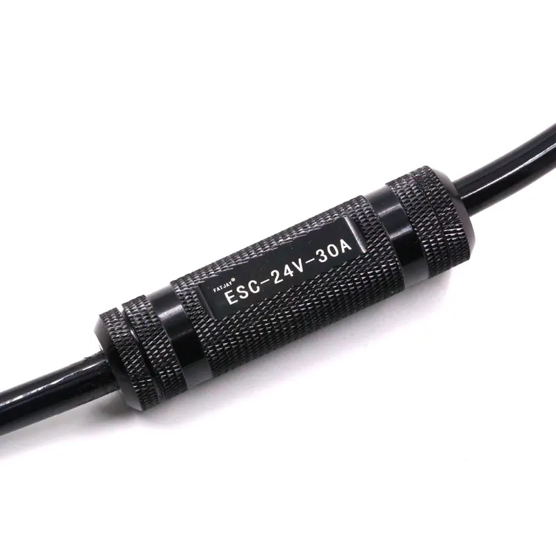 2-way 30A IPX8 Waterproof ESC 2-6s 24V 5V/3A BEC Depth of 100M All aluminum Alloy for Underwater Thruster RC Boat