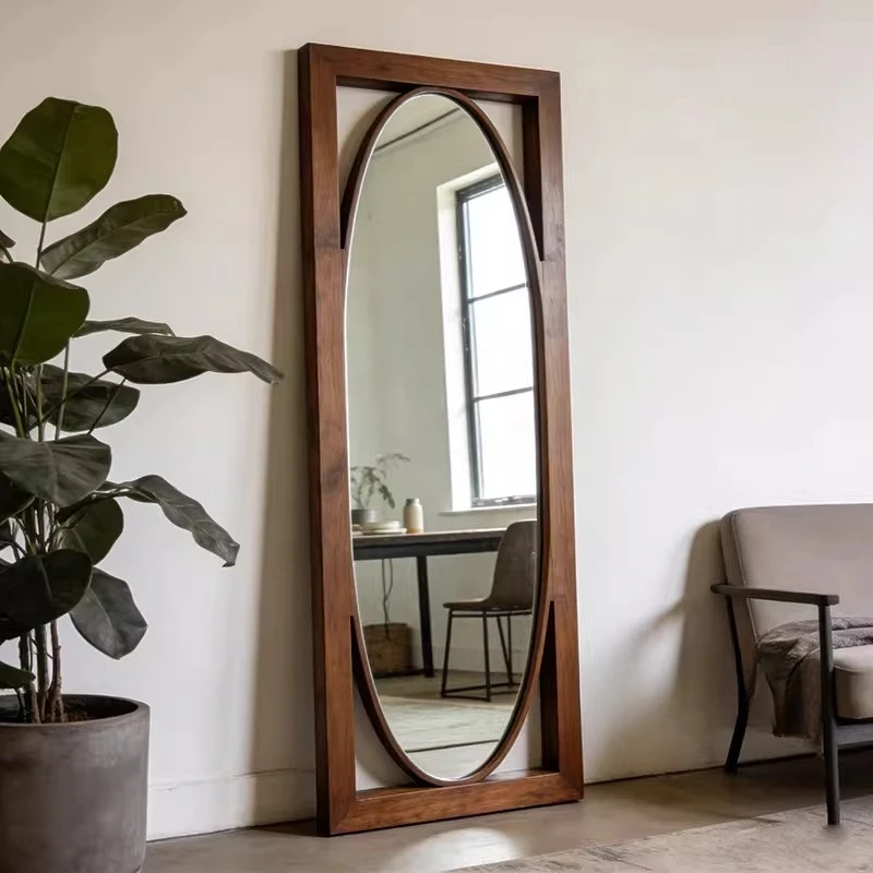 

Wabi Sansan retro full-length mirror home medieval oval full-length mirror