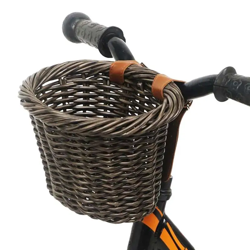 Bike Basket Detachable Front Basket For Bike Quick Release Large Capacity Cycling Storage Organizer For Grocery Picnic Shopping